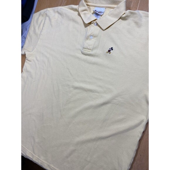 VTG Walt Disney World Polo Shirt Embroidered Mickey Mouse 90s SZ L 24pit2pit - Picture 2 of 8